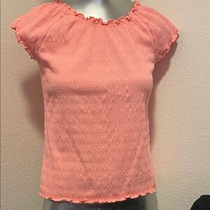 Old Navy Peach Smocked Blouse